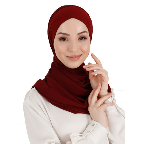 Premium Turkish Chiffon Shawl Hijab: Timeless Style with Turkish Elegance
