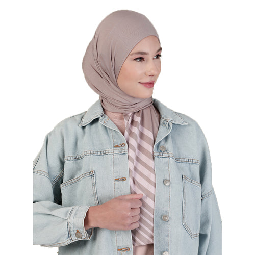 Turkish Combed Cotton Striped Shawl Powder - Turkish Elegance and Comfort in Every Thread