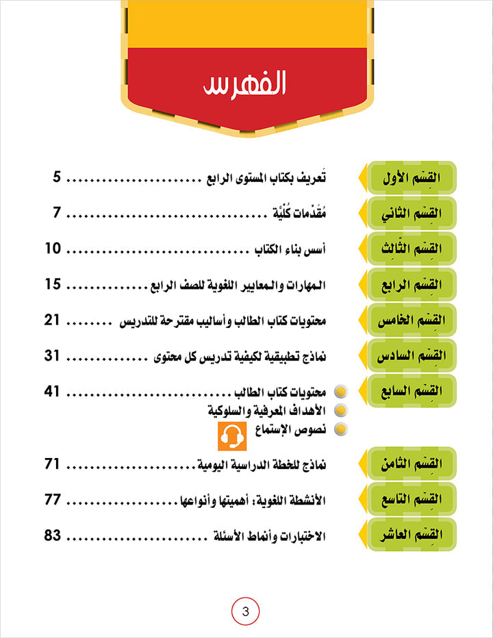 Noor Al-Arabiya Teacher Guide: Level 4 نور العربية