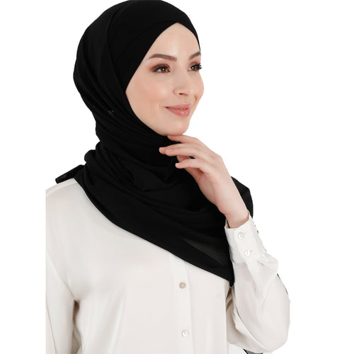 Premium Turkish Chiffon Shawl Hijab: Timeless Style with Turkish Elegance