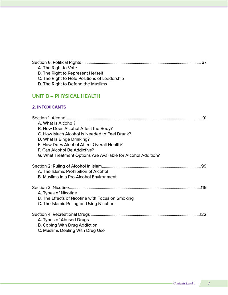 Health and Wellness (From an Islamic Perspective) Level 4