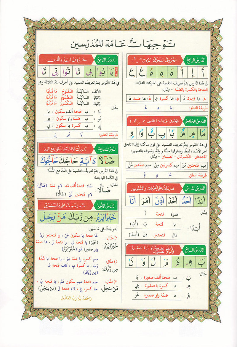 Al-Qaidah An-Noraniah: Last Tenth of the Holy Qur'an with Suratul-Fatihah for Beginners (Small Book)