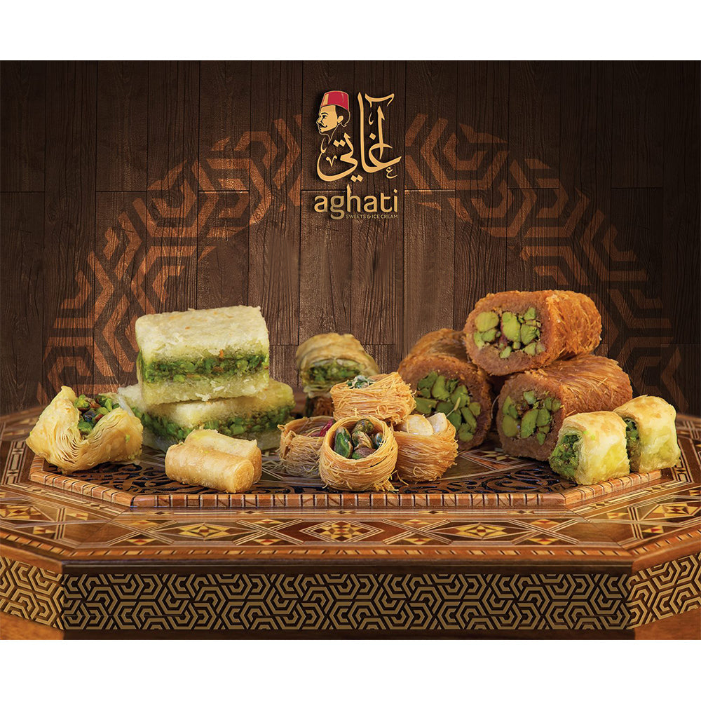 Premium Mix of Baklava Delights | Authentic Baklava Dessert in a Luxurious Box مشكل بقلاوه