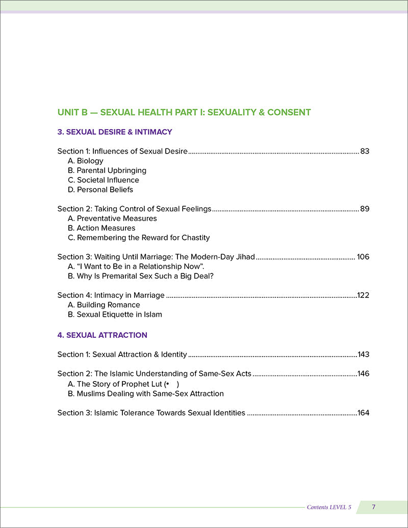 Health and Wellness (From an Islamic Perspective) Level 5
