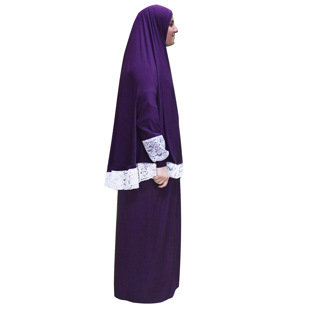 Women's Prayer Dress 2 Pieces (With Sleeves) – Plain Color