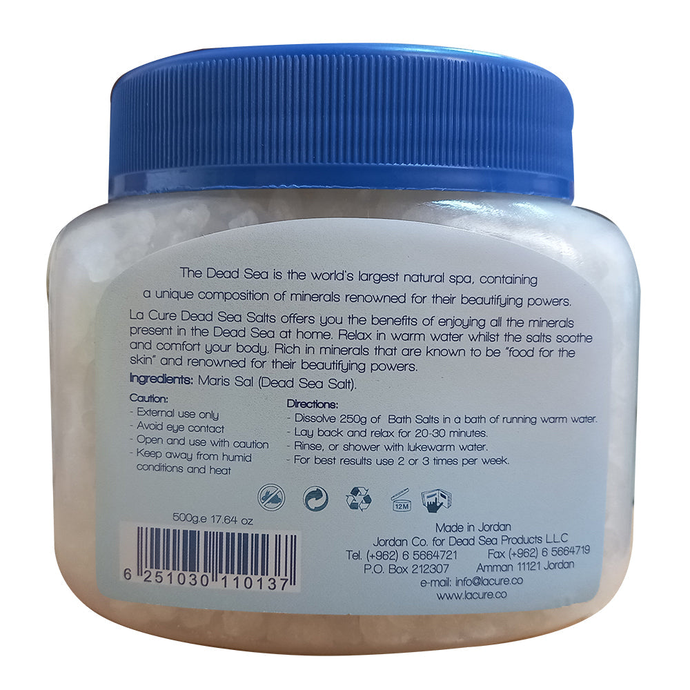 La Cure Natural Dead Sea Mineral Bath Salts (1.2lb) - White