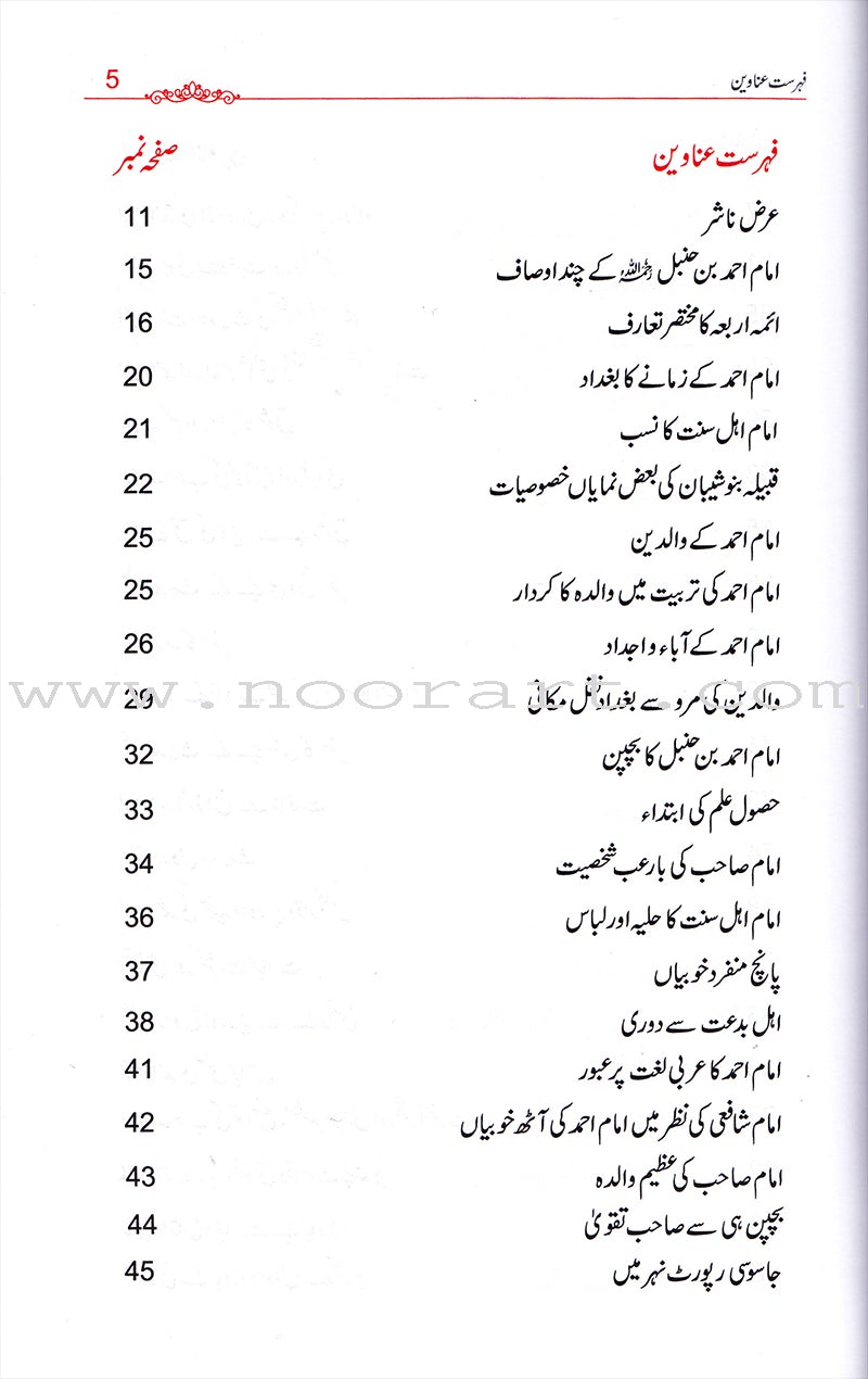 Imam Ahmad bin Hanble (urdu) إمام أحمد بن حنبل