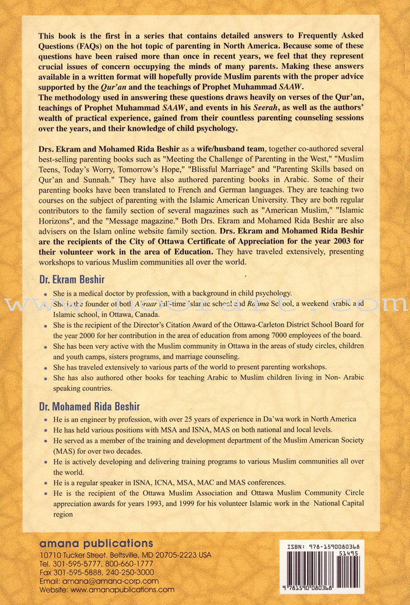 Answers to Frequently Asked Questions on Parenting: Part 1