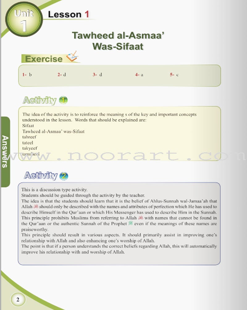 ICO Islamic Studies Teacher's Manual - Grade 9, Part 1