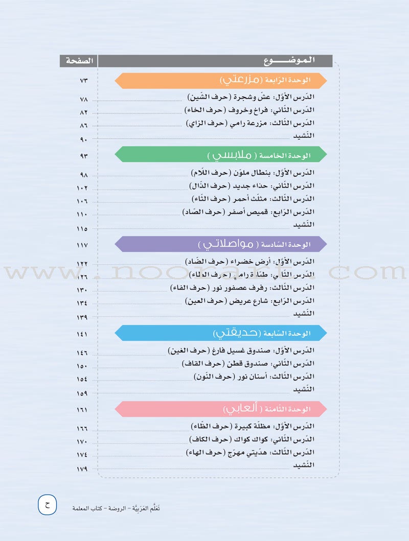 ICO Learn Arabic Teacher Guide: KG 1 Level (4-5 Years) تعلم العربية