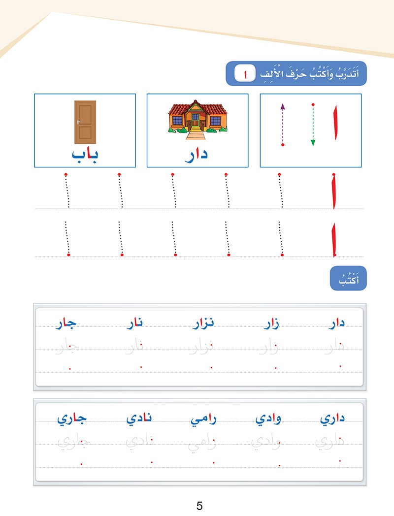 Arabic Sanabel Handwriting Skills level 1 سنابل المهارات الكتابية المستوى الأول