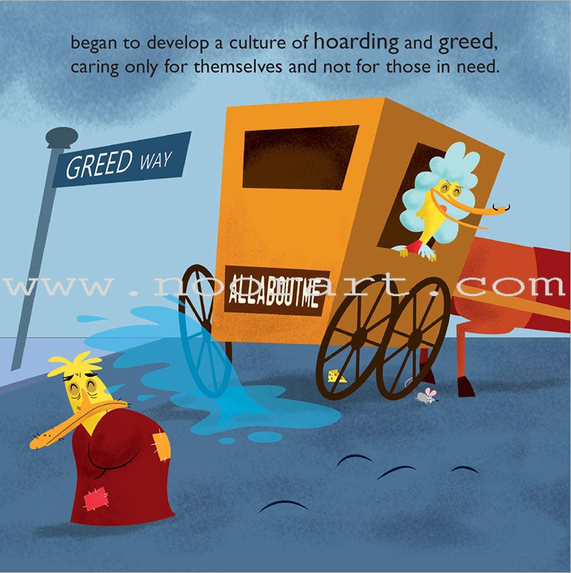 Ilyas and Duck in A Zakat Tale - a story about giving