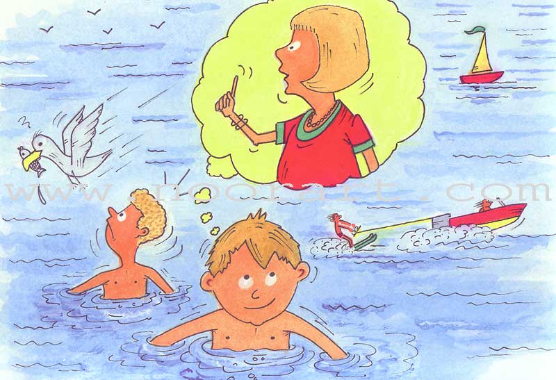 Grammar in Stories - Sun (Solar) Letters: On the Beach على الشاطئ
