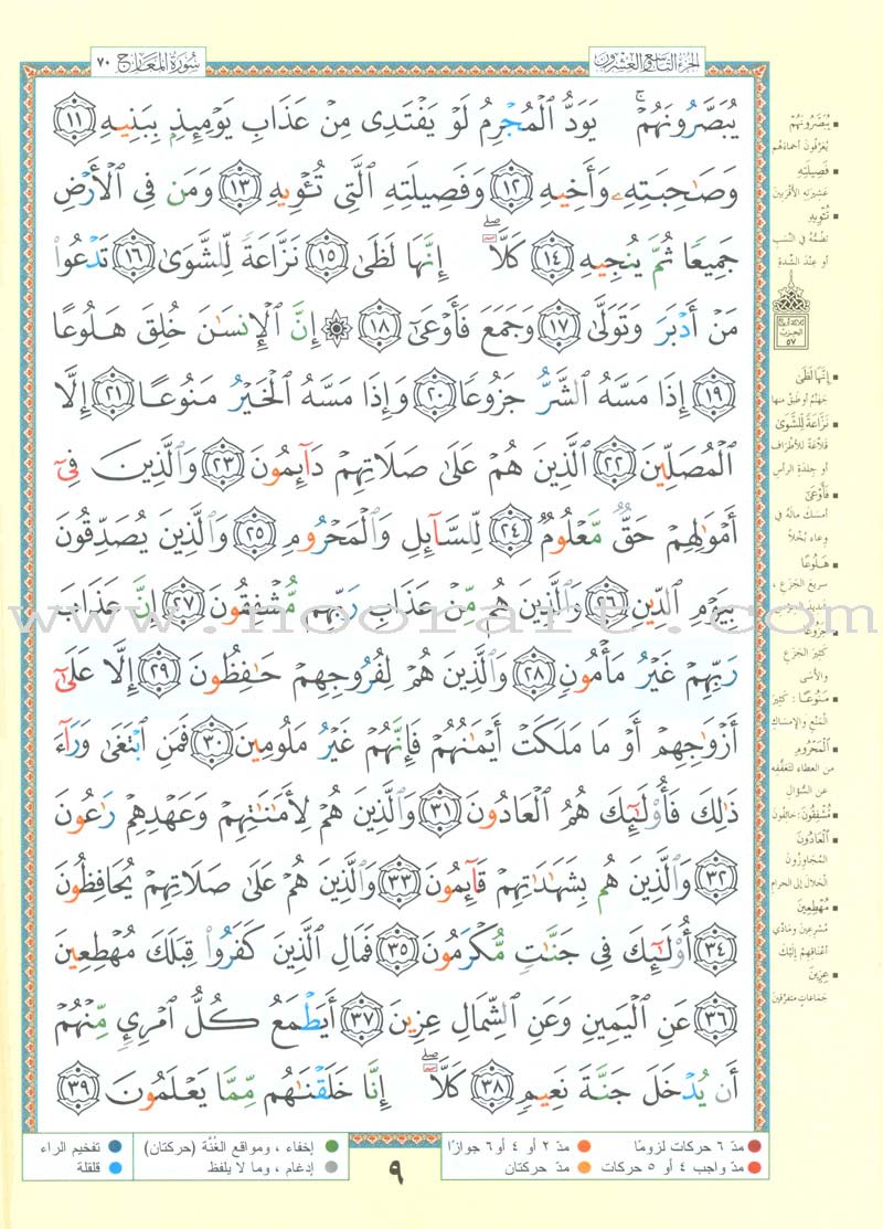 Tajweed Qur'an (Juz' Tabarak and Amma, Obvious Edition)