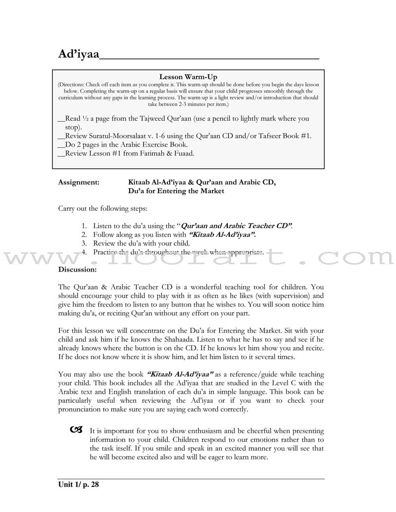 Lesson Manuals: Level C Part 1 (Unit 1-5)