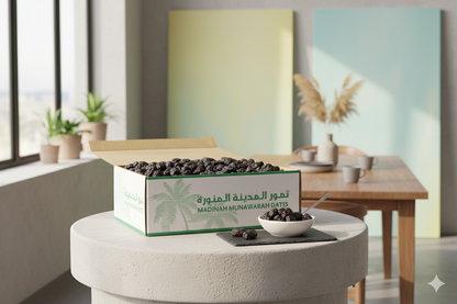 Al Madina Ajwa Dates 3KG (6.6 lbs) – perfect for juicing and baking. Fresh from Madina, Saudi Arabia