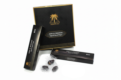 Ajwa Al Madina Dates – 12 Packs (7 Pieces Each) – Premium Quality from Madina Saudi Arabia