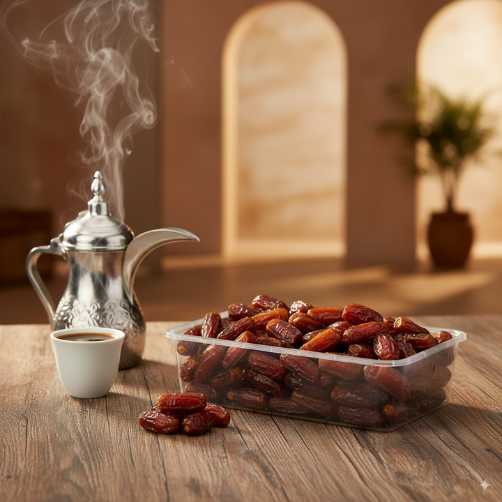 Mabroom Dates Deluxe 2.2LB  - Exquisite Saudi Delicacy with Subtle Sweetness | Rich in Fiber, Vitamins, and Minerals | Perfect Energy-Boosting Snack