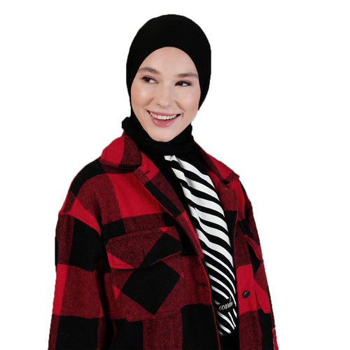 Turkish Combed Cotton Striped Shawl Powder - Turkish Elegance and Comfort in Every Thread