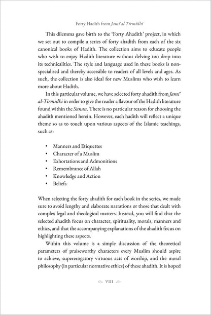 40 Hadith from Jami Al Tirmidhi