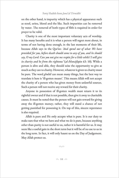 40 Hadith from Jami Al Tirmidhi