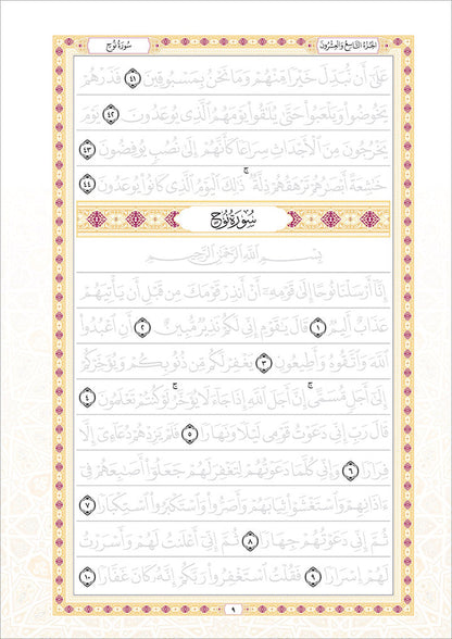 Juz Tabarak Trace - Handwritten Traceable Method (Juz 29)