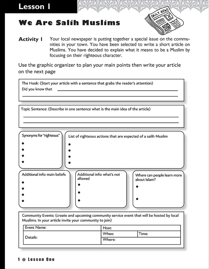 Iqra' Wise (Weekend Islamic School Excellence) Workbook: Grade six