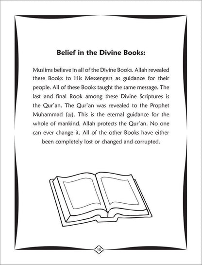 Colour & Learn About the Six Pillars of Islamic Faith