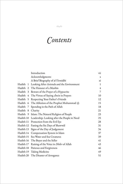 40 Hadith from Jami Al Tirmidhi