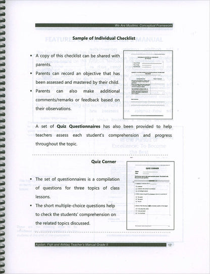 We Are Muslim Teacher's Manual: Grade 5 (Spiral Binding)