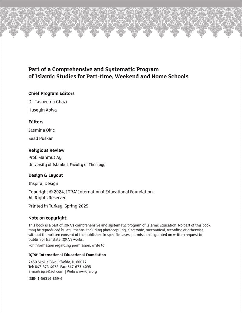 IQRA WISE Teacher's Manual: Grade 3