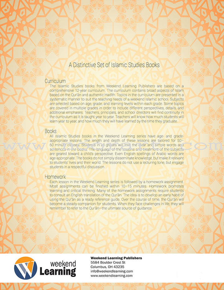 Weekend Learning Islamic Studies Teacher's Manual : Level 4 (New Edition)