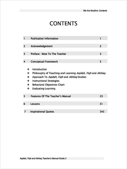 We Are Muslim Teacher's Manual: Grade 2 (Spiral Binding)