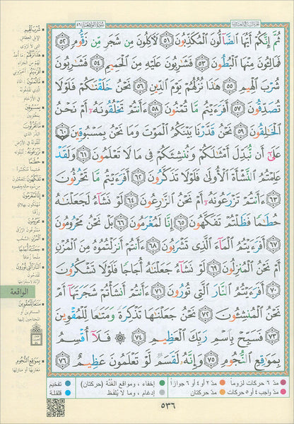 Tajweed Qur'an (Whole Qur'an in 30 Individual Juz', 7" x 10", with Leather Case – Case Color May Vary) مصحف التجويد