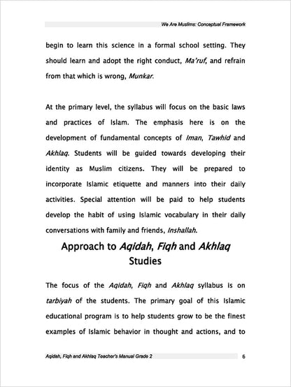 We Are Muslim Teacher's Manual: Grade 2 (Spiral Binding)