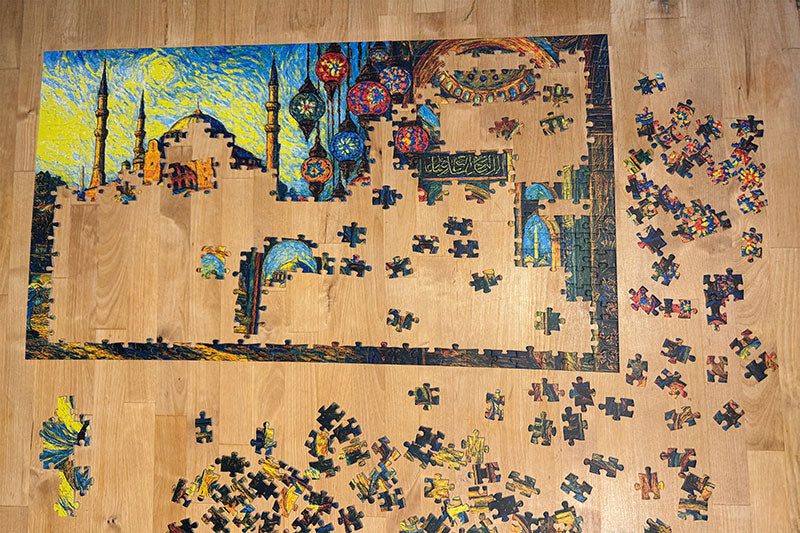 Ottoman Splendor: Blue Mosque Puzzle of Istanbul Turkey