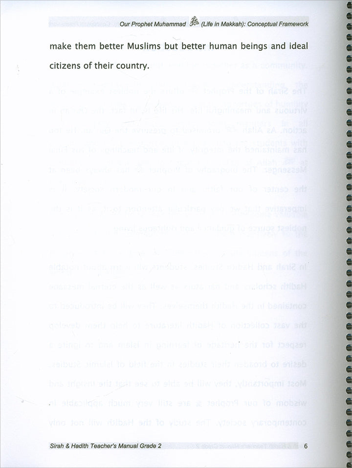 Sirah of Our Prophet Teacher's Manual: Grade 2 (Old Edition)