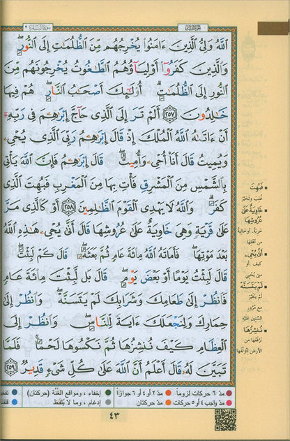 Tajweed Quran (with Names of Allah on the Cover) with QR Codes (5.5" x 8")