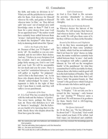 The Clear Quran with Thematic English Translation- Paperback (3.7*5.7)