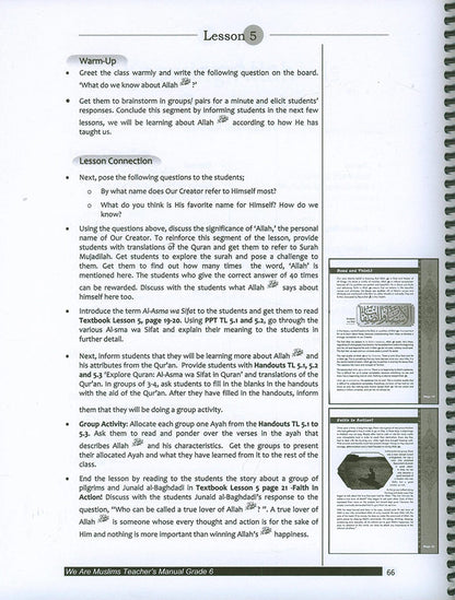 We Are Muslim Teacher's Manual: Grade 6 (Spiral Binding)