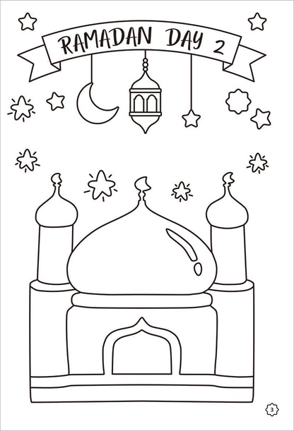 Ramadan Coloring & Activity Book (Set of 3 Books & Coloring Book)