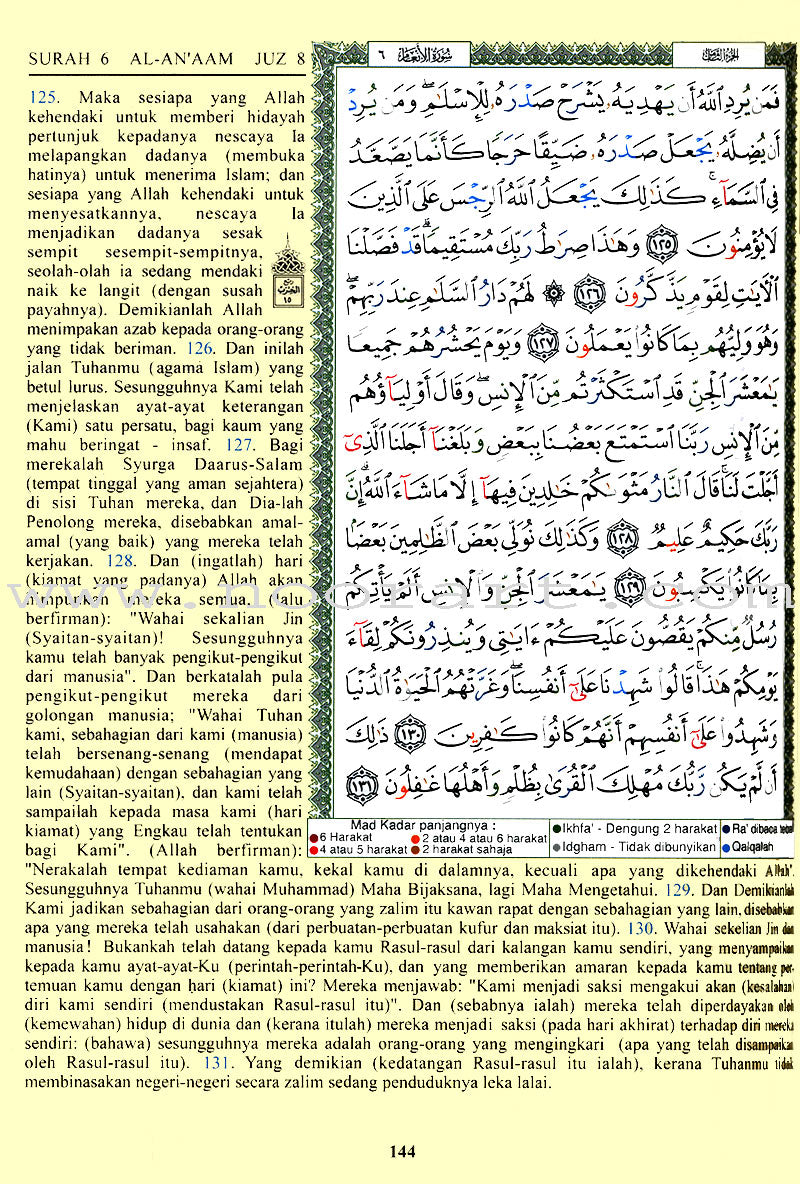 Tajweed Qur’an (Whole Qur’an, With Malaysian Translation, Damaged Copy) مصحف التجويد