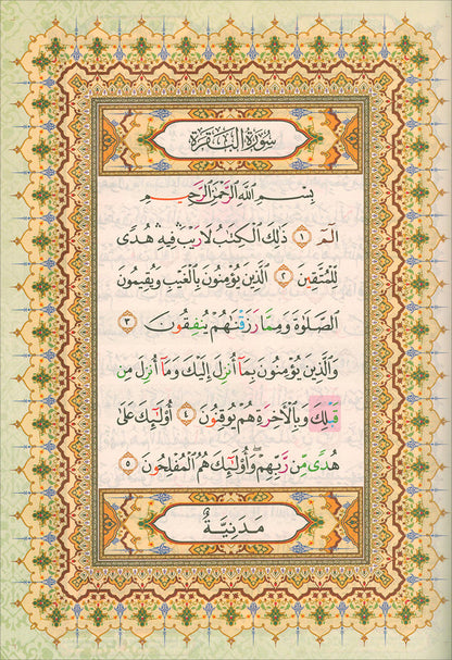 Al-Quran Al-Karim: Waqaf & Ibtida - Color Coded Tajweed  (Color May Vary, A4 (8.3” x 11.7”))