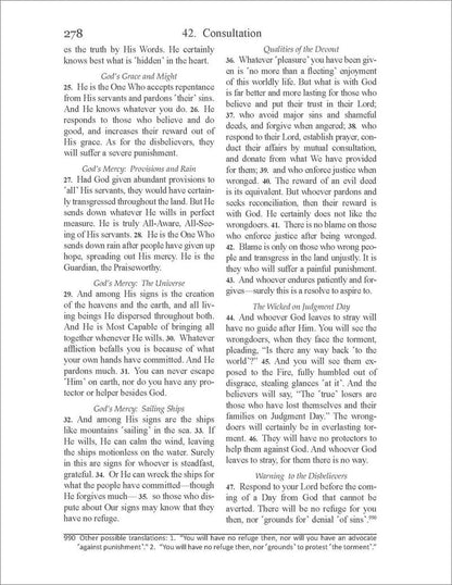 The Clear Quran with Thematic English Translation- Paperback (3.7*5.7)