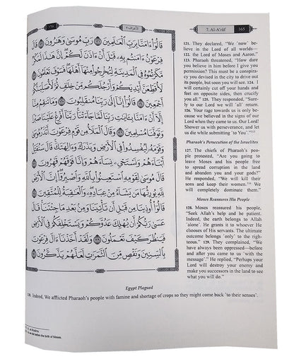 The Clear Quran with Arabic Text- Leather (8*9.7)| Hifz Edition Othmani Script 15 Lines