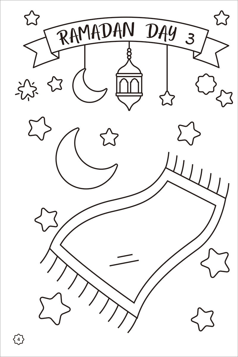 Ramadan Coloring & Activity Book (Set of 3 Books & Coloring Book)