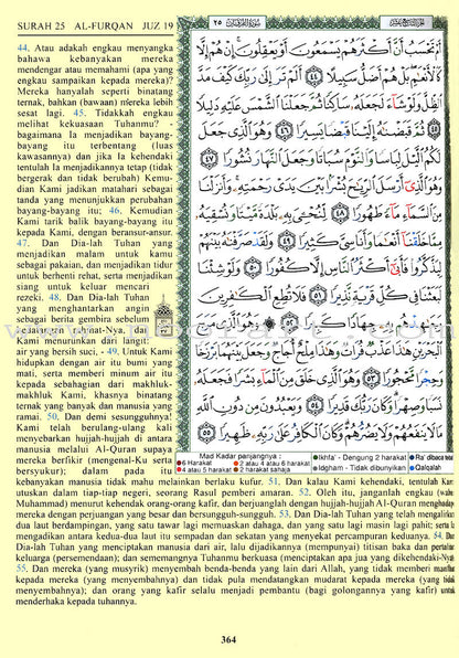 Tajweed Qur’an (Whole Qur’an, With Malaysian Translation, Damaged Copy) مصحف التجويد