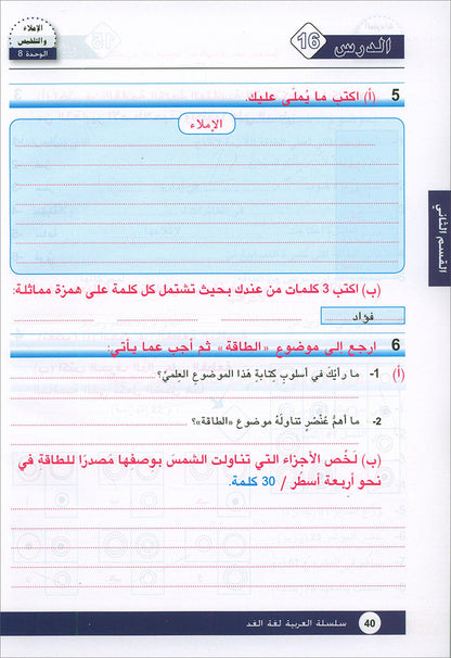 Arabic is the Language of Tomorrow for Non-Native Speakers Workbook: Level 9 العربية لغة الغد