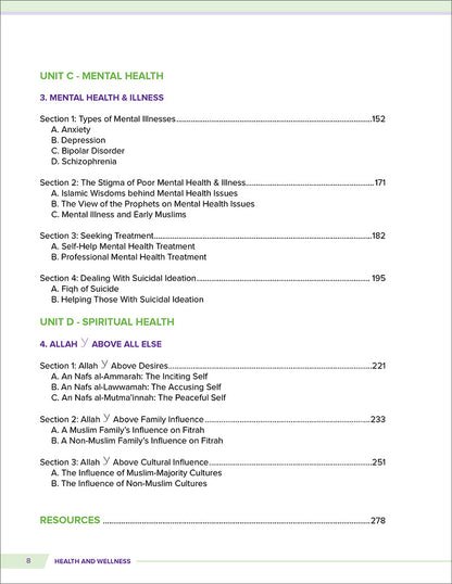 Health and Wellness (From an Islamic Perspective) Level 4