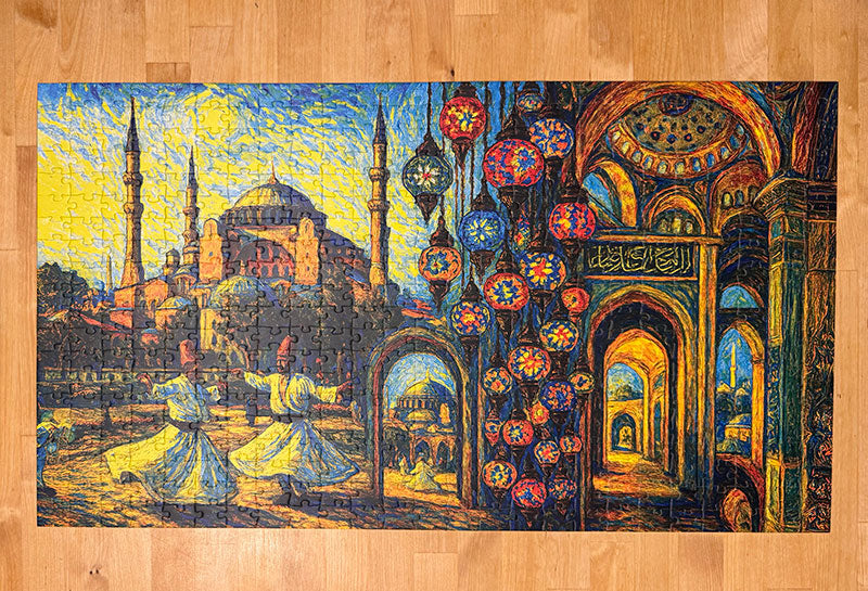 Ottoman Splendor: Blue Mosque Puzzle of Istanbul Turkey